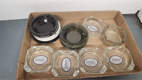 Various Collectable Glass Ashtrays