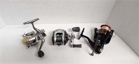Lot of 3 fishing reels