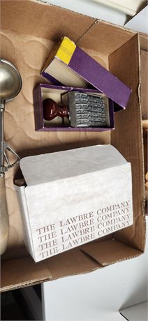 Stamp and vintage ice cream scoop