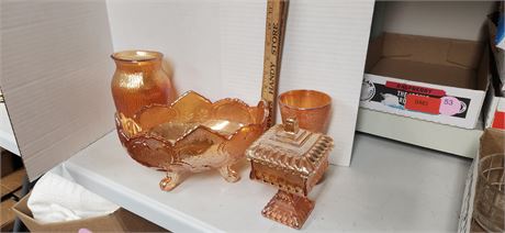 Variety Of Marigold Glassware