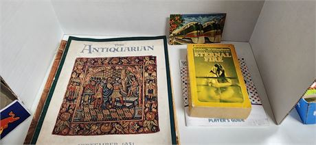 Lot of books and magazines