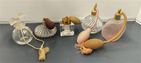 Vintage Decorative Glass Perfume Bottles