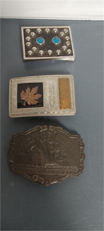 3 Belt Buckles