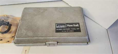 Montgomery Wards PowrKraft Hobby Rotary Tool Kit & Ultimate Scrape-Dripper