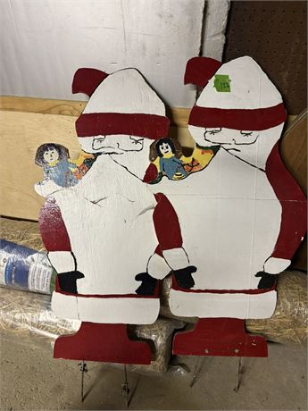 Wood Santa Cut Outs