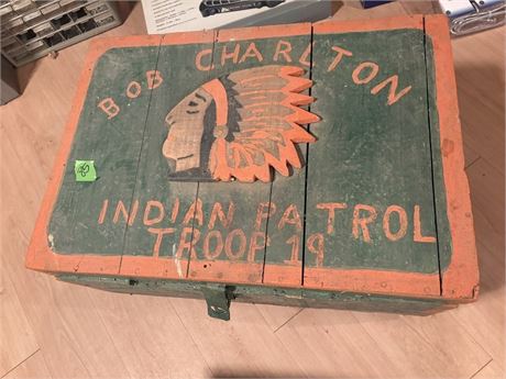 Vintage Boy Scout Troop Indian Patrol Box