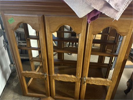Wood Hutch and Cabinet