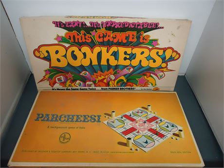 Bonkers & Parcheesi & Monopoly & Scrabble Board Games