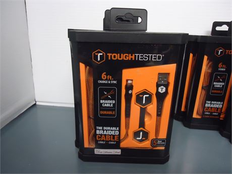 Tough Tested 6Ft. Stereo Braided Cable