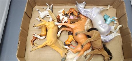 Lot Of Misc. Toy Horses