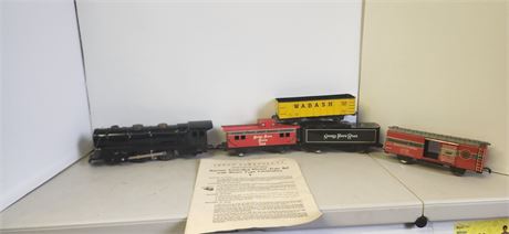 Vintage Louis Marx & Co. Train Cars & Locomotive