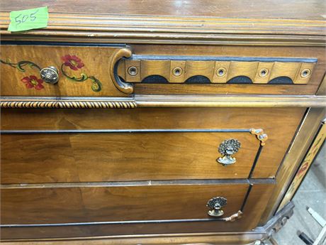 Wood Dresser with Mirror