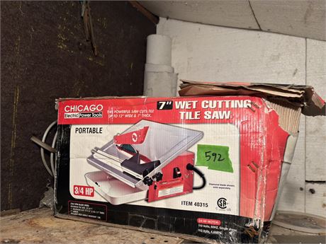 Wet Cutting Tile Saw