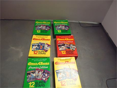 6 Major League Baseball Collect-A-Books Premier Edition Books