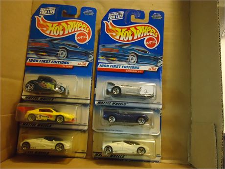 6 Vintage Hot Wheels
