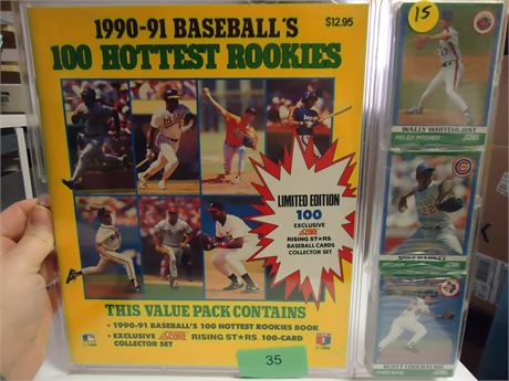 1990-1991 Baseball's 100 Hottest Rookies Book Collector's Set