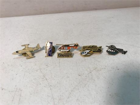 Helicopter & Airplane Pins