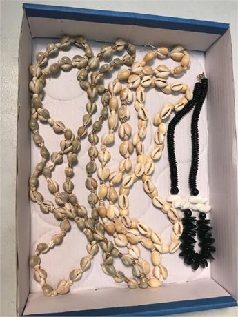 Flat of Seashell Necklaces