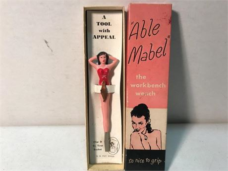 1957 Able Mabel The Workbench Wench Risqué Novelty Screwdriver