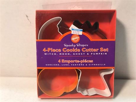 4-Piece Spooky Shapes Cookie Cutter Set