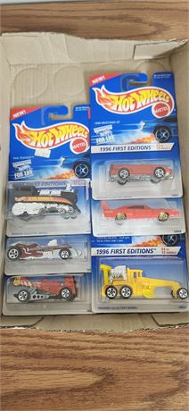 Six vintage hot wheels