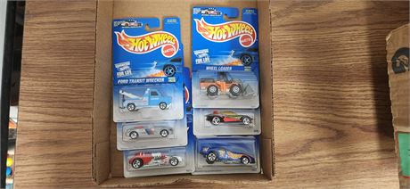 Six vintage hot wheels