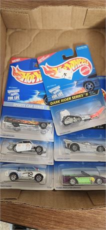 Six vintage hot wheels
