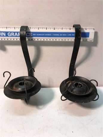 Matching Metal Candleholders