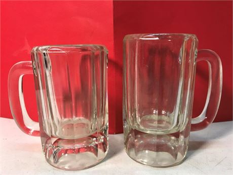 Heavy Glass Mugs