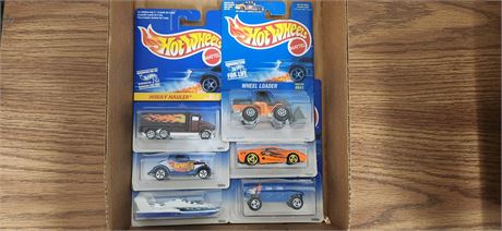 Six vintage hot wheels