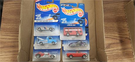 Six vintage hot wheels