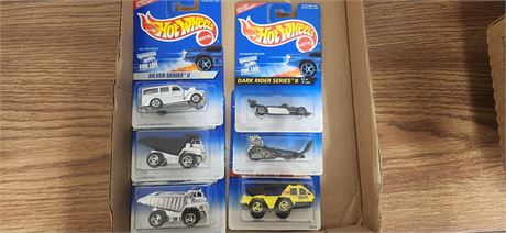 Six vintage hot wheels