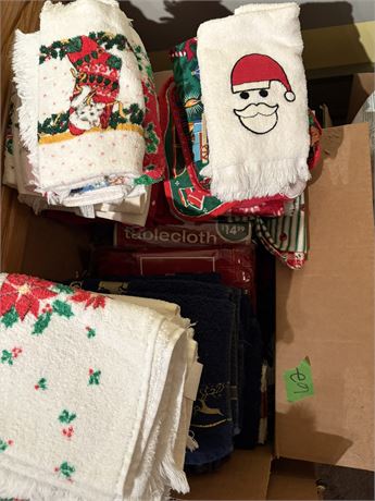 Christmas Towels, Napkins, Tablecloths
