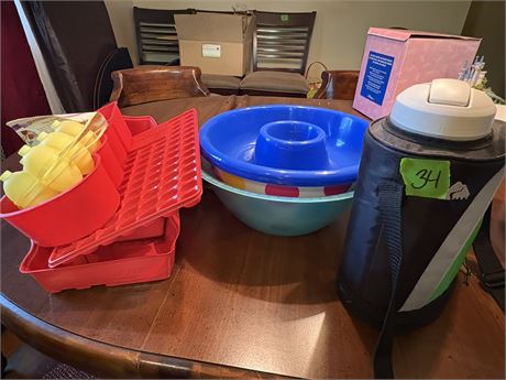 Jello Molds, Plastic Bowls