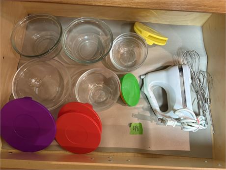 Glass Storage Containers, Mixer