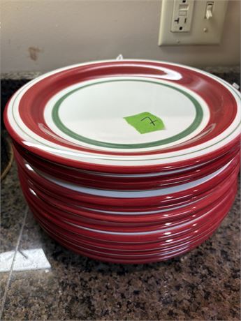 Red, White, and Green Plates