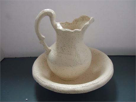 Vintage Water Pitcher & Bowl