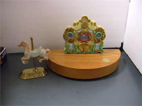 Carrousel Horse & Display Stand