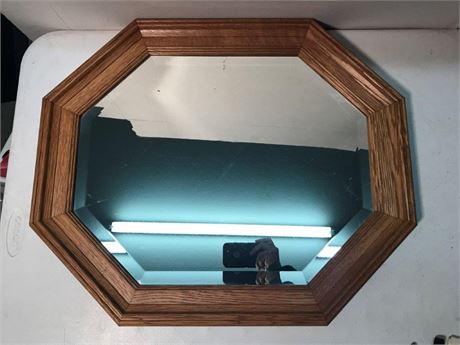Wood Framed Wall Mirror