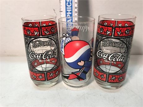 Coca-Cola & Pepsi Glasses