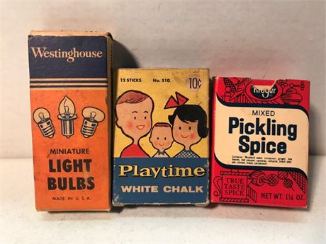 Vintage Product Boxes