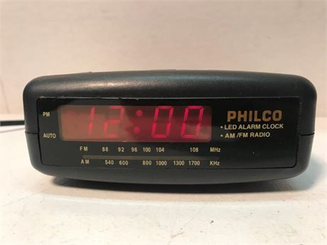 Philco LED Alarm Clock Radio