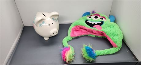Monster Hat & Piggy Bank