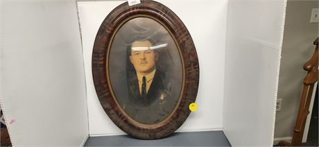 Vintage Wood Framed Picture