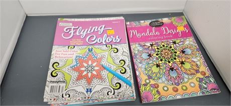 Lot Of Adult Coloring Books