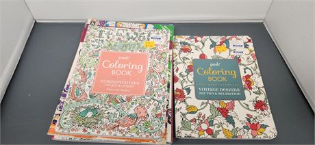 Lot Of Adult Coloring Books