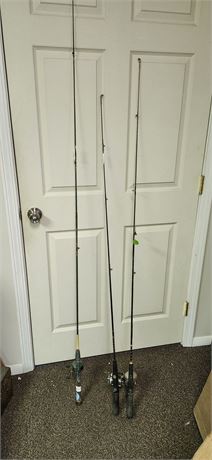 Lot Of Fishing Poles & Reels