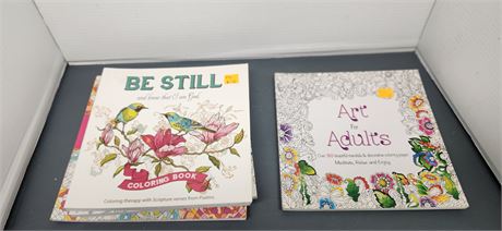 Lot Of Adult Coloring Books