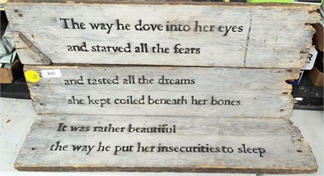 Wooden signs