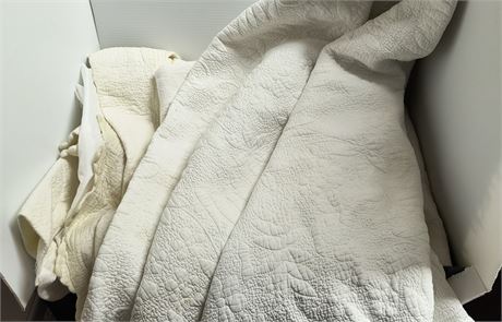 Large White Blanket. Used With Some Marks On IT